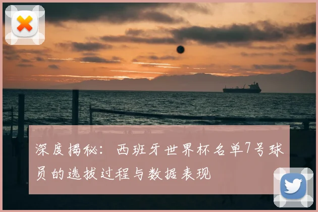 深度揭秘：西班牙世界杯名单7号球员的选拔过程与数据表现